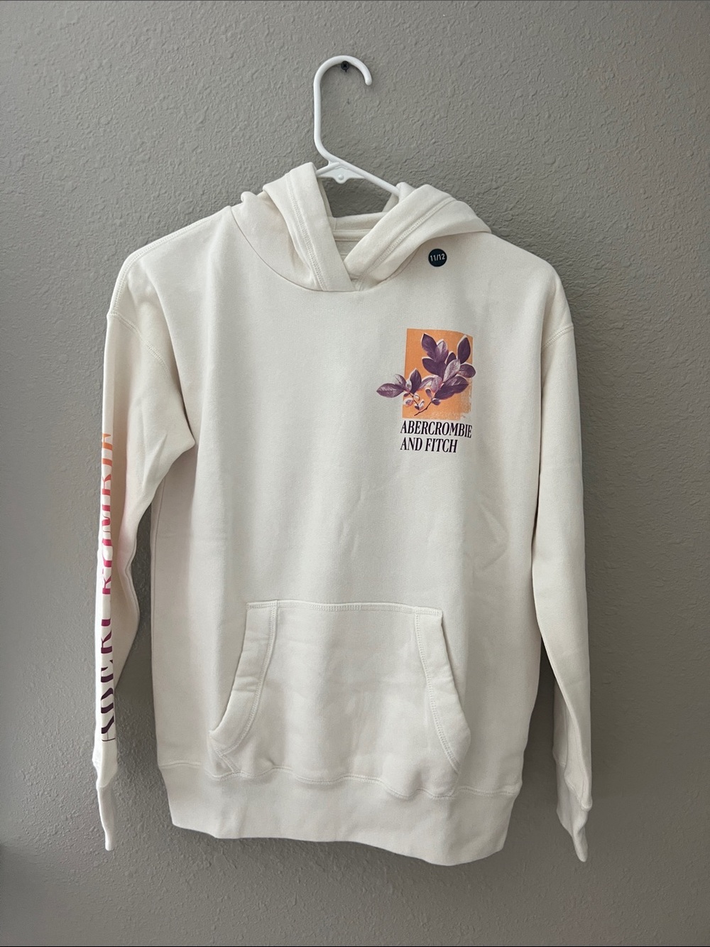 NWT Abercrombie & Fitch kids girls hoodie size 11/12